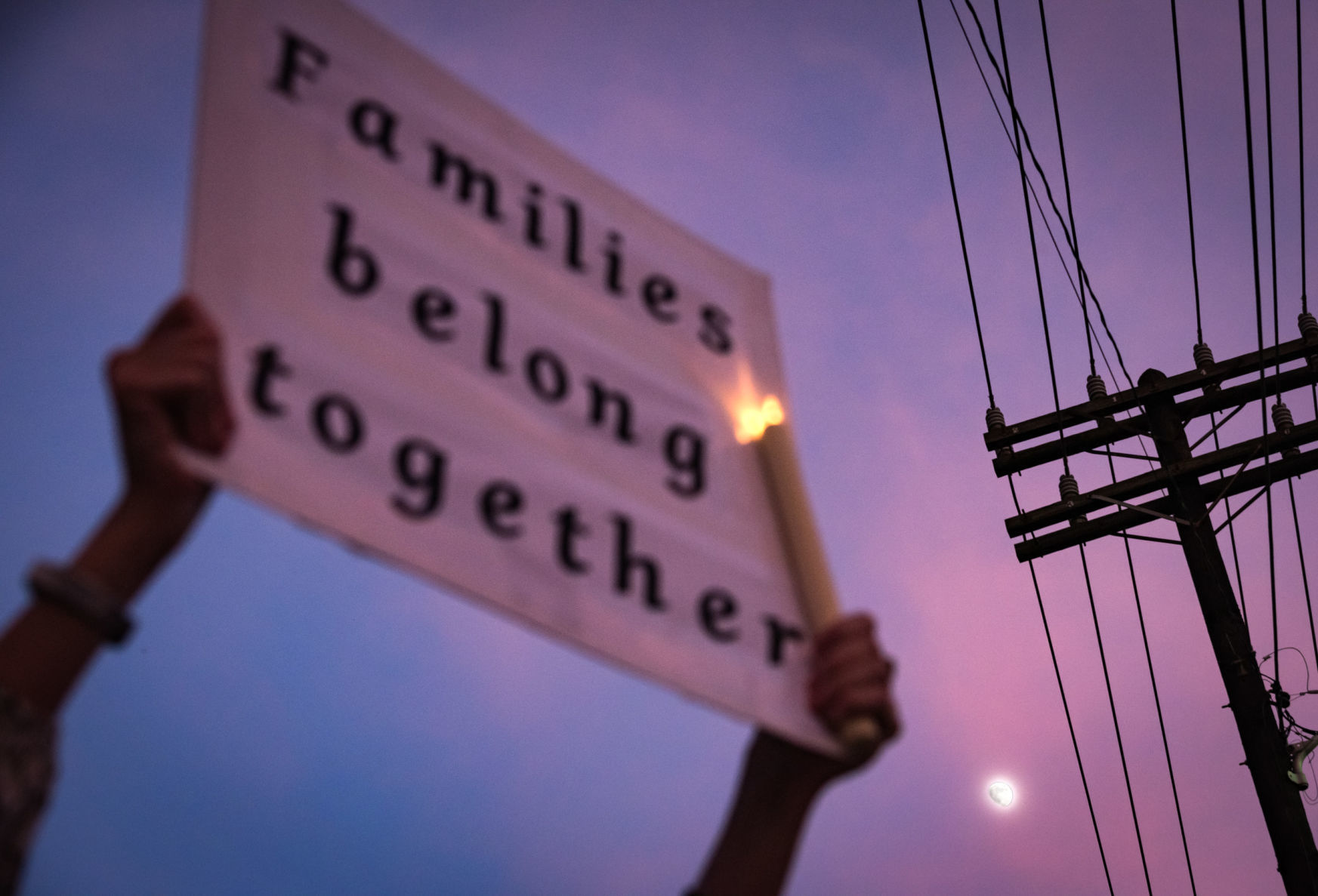 Winston-Salem's Lights for Liberty Vigil for Migrants